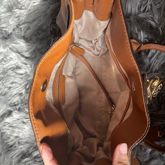 Michael Kors Brown Saffiano Leather Purse - Picture 12 of 13